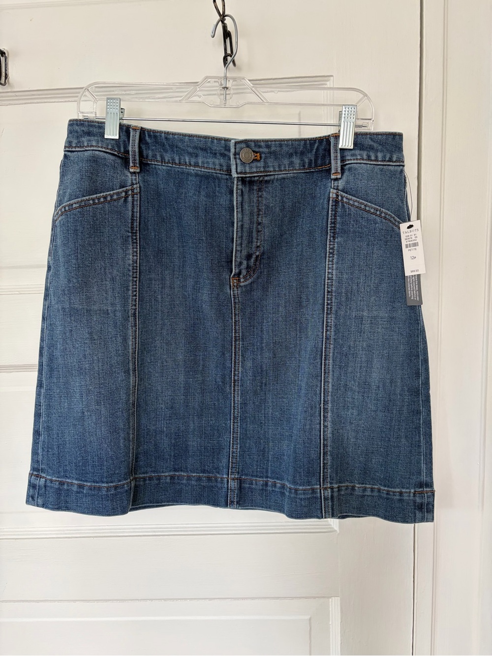 Talbots Blue Denim Petite Skirt